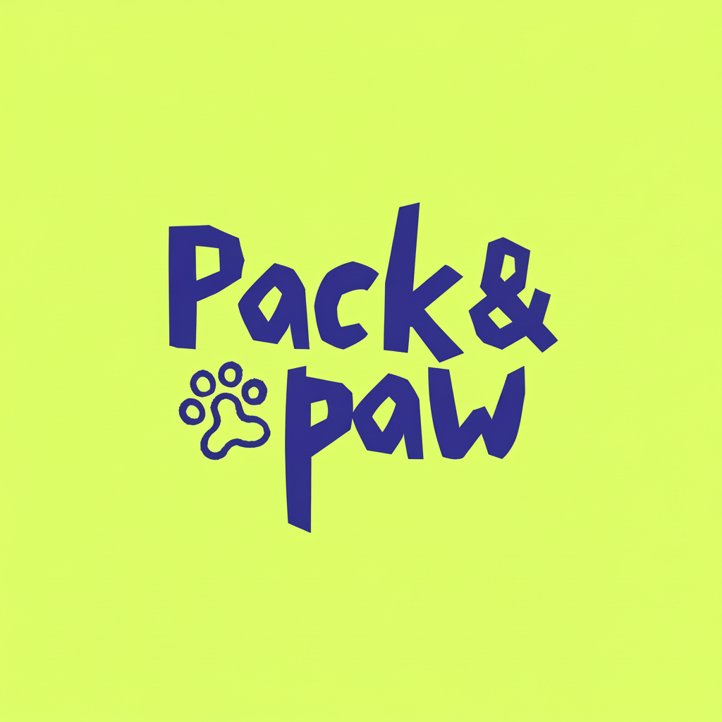 Pack & Paw Logo No Subtitle