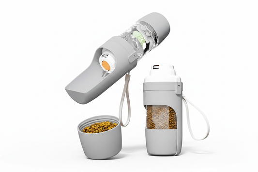 White Background Pet Water Bottle